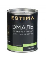 Эмаль Estima, ПФ-115, алкидная, глянцевая, красная, 0.9 кг