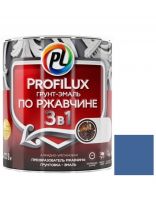 Грунт-эмаль Profilux, 3в1, по ржавчине, алкидно-уретановая, синяя, 0.9 кг