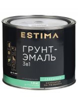 Грунт-эмаль Estima, по ржавчине, алкидная, серая, 1.9 кг