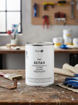 Грунт-эмаль Elcon, 3в1 глянцевая, по ржавчине, алкидная, белая, RAL 9003, 0.8 кг