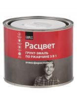 Грунт-эмаль Расцвет, по ржавчине, алкидная, светло-серая, 1.9 кг