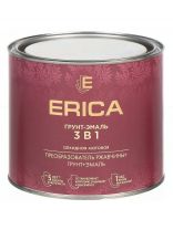 Грунт-эмаль Erica, по ржавчине, алкидная, черная, 1.8 кг