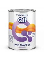 Грунт-эмаль Formula Q8, по ржавчине, алкидная, оранжевая, 0.9 кг
