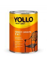 Грунт-эмаль Yollo, по ржавчине, алкидная, зеленая, 0.9 кг