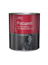 Грунт-эмаль Расцвет, по ржавчине, алкидная, белая, 2.7 кг