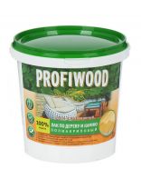 Лак Profiwood, по дереву и камню, водно-дисперсионный, глянцевый, полиакриловый, для внутренних и наружных работ, 0.9 кг