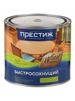 Лак Престиж, Акрилатекс, полуглянцевый, бесцветный, для внутренних и наружных работ, 1.9 л
