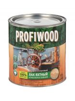 Лак Profiwood, яхтный, полуматовый, алкидно-уретановый, для внутренних и наружных работ, 2.4 кг
