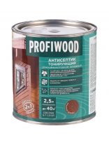 Антисептик Profiwood, для дерева, тонирующий, красное дерево, 2.1 кг