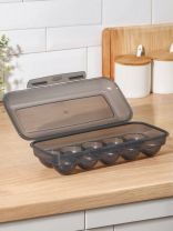 Контейнер пищевой для яиц пластик, 26.5х11.5х7 см, в ассортименте, прямоугольный, Idea, М 1209