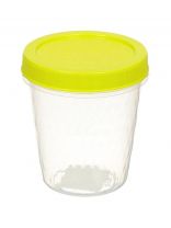 Контейнер пищевой пластик, 0.75 л, 11х11х12.5 см, в ассортименте, круглый, Idea, Ролл, М 1474