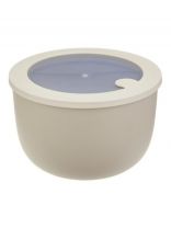 Миска пластик, 2.1 л, 18х11.7 см, латте, круглая, герметичная, Idea, Нео, М 1326