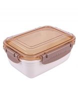 Контейнер пищевой пластик, 1.4 л, в ассортименте, прямоугольный, воздухонепроницаемый, Мастер, 30813