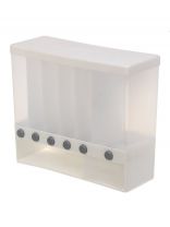 Диспенсер пластик, 10 л, 32х22 см, кухонный для круп с дозатором на 10 кг, Y4-8594