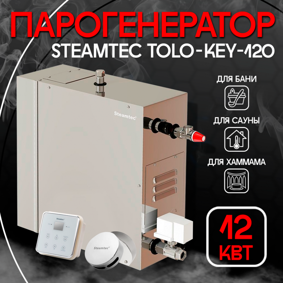 Парогенератор Steamtec TOLO KEY 120 - 12 кВт