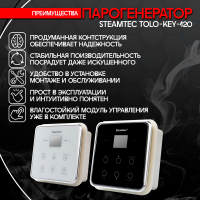 Парогенератор Steamtec TOLO KEY 120 - 12 кВт