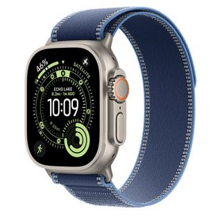 Apple Watch Ultra 3 GPS, 49mm, Natural Titanium + ремешок Trail Loop «Blue»