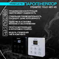 Парогенератор Steamtec TOLO KEY 45 - 4.5 кВт