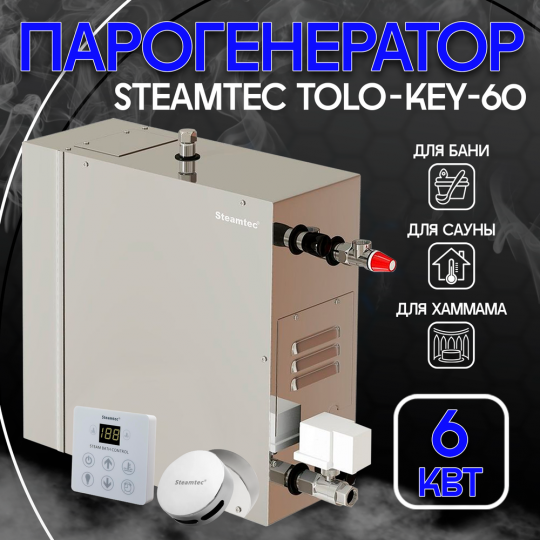 Парогенератор Steamtec TOLO KEY 60 - 6 кВт бюджетная серия