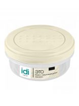 Банка для хранения пищевых продуктов, пластик, 350 мл, 11.5х11.5х5.2 см, с крышкой, Homver, Asti, 01825/01, светло-бежевая