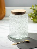 Банка для сыпучих продуктов, стекло, 1 л, 9.3х9.3х18 см, с крышкой, Восток, Y4-9012