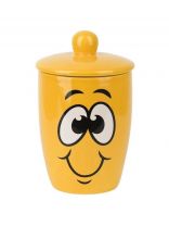 Банка для сыпучих продуктов, керамика, 0.55 л, 9.5х16 см, с крышкой, Smile, L2520870