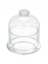 Емкость стекло, 0.24 л, 9х9х16.5 см, с крышкой, Pasabahce, Basic, 96 966