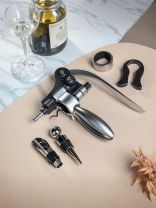 Подарочный винный набор для вина, нержавеющая сталь, в коробке, коробка, 5 шт, Y4-8846