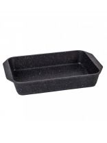 Форма для запекания алюминий, 27х36х5 см, 3.5 л, антипригарное покрытие, прямоугольная, черная, Мечта, Гранит black, 94802