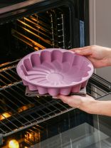 Форма для запекания силикон, 23х23х4.5 см, круглая, Хорс, Plum Ромашка, П-01-60-(205)