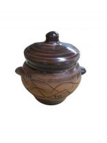 Горшок для запекания керамика, 0.5 л, с ручками, Борисовская керамика, Старина №5, СТР00000340