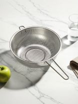 Дуршлаг нержавеющая сталь, 25.5 см, 3 л, с ручкой, Daniks, GS-08131-25