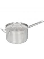 Сотейник нержавеющая сталь, 22 см, 4.8 л, Катунь, Общепит, КТ-ОБ-КК-22, с крышкой