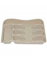 Лоток для столовых приборов, пластик, 33 см, латте, Violet, 060120