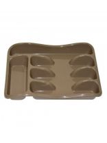 Лоток для столовых приборов, пластик, 33 см, капучино, Violet, 060119