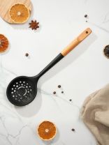 Шумовка бамбук, силикон, навеска, Daniks, Black, WFCFA-0038-7