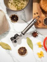 Точилка для ножей, нержавеющая сталь, металлическая ручка, Daniks, Стандарт, YW-KT006S-5/D-047