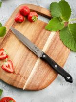 Нож кухонный Daniks, Классик, универсальный, нержавеющая сталь, 12.5 см, рукоятка пластик, YW-A111-TY