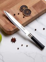 Нож кухонный Daniks, Скара, разделочный, нержавеющая сталь, 20 см, рукоятка пластик, YW-A341-SL