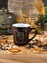 Кружка керамика, 220 мл, Y4-8055, в ассортименте