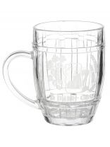 Кружка пивная стекло, 500 мл, В пиве сила, Декостек, 3226/1-Г