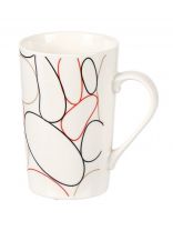 Кружка керамика, 350 мл, Скетч, Y4-6248, в ассортименте