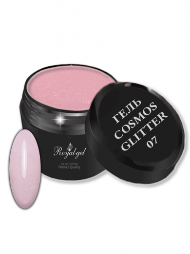 "COSMOS GLITTER" 07 гель моделирующий с блестками