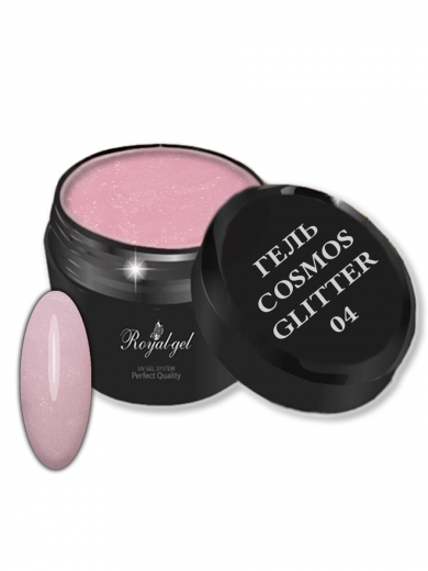 "COSMOS GLITTER" 04 гель моделирующий с блестками