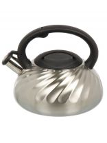 Чайник нержавеющая сталь, 3 л, со свистком, матовый, RasheL, индукция, серебристый, М-7187