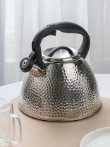 Чайник нержавеющая сталь, 3 л, со свистком, сатинированный, Daniks, индукция, GS-04197A-1