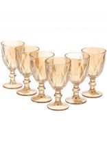 Бокал для вина, 300 мл, стекло, 6 шт, Мёд, Y4-5416