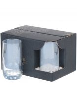 Стакан 330 мл, стекло, 6 шт, Glasstar, Радуга 3, серебро, RN_9369_3