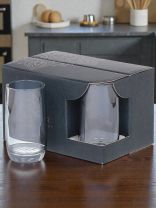 Стакан 330 мл, стекло, 6 шт, Glasstar, Радуга, черное море, RNBS_9369_3