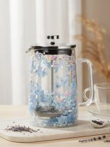 Френч-пресс 1 л, стекло, Сухоцветы, Y4-11357